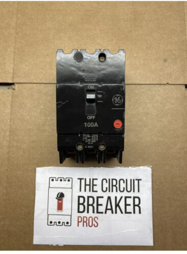 General Electric GE TEY3100 3p 100a 480v Circuit Breaker Recon