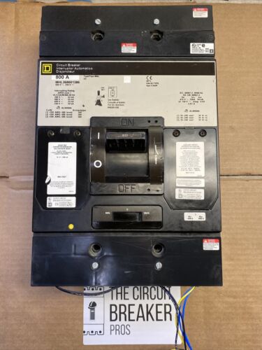 Schneider Square D MH 800A MHL368001386 3-Pole Circuit Breaker 600VAC