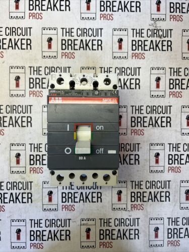 Used  -  ABB SACE S3  S3N-3P-80A  600V Circuit Breaker 