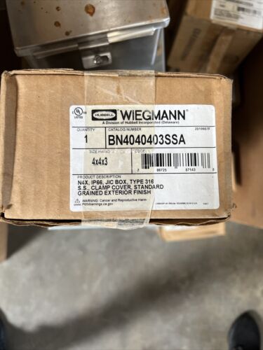 Wiegmann Bn4060403chssa Nema 3R,  4H, X 4W, X 3D