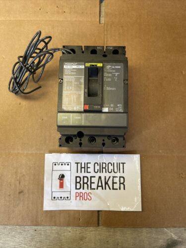 Square D HGP36150SA 150A Circuit Breaker 600 VAC 3 Pole 150 Amp Shunt Trip