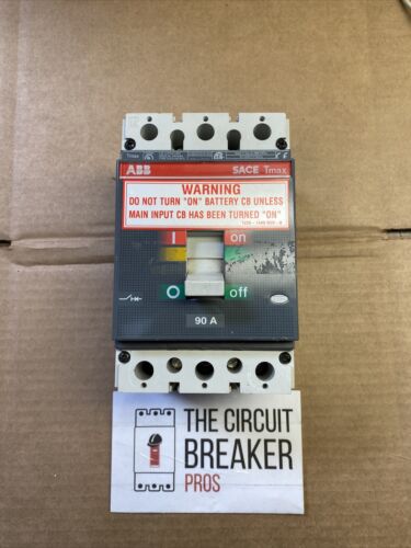 ABB SACE TMAX TS3N 150 Circuit Breaker 90 Amp 600 Volt 2 Pole Unit