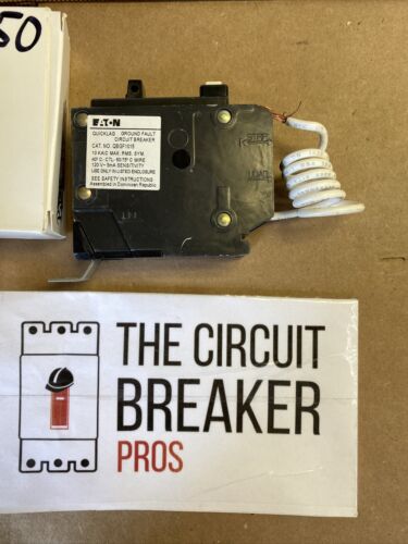 QBGF1015 CUTLER HAMMER 1 POLE 15 AMP 120V CIRCUIT BREAKER NEW 