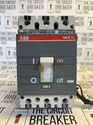 ABB SACE S3 Circuit Breaker S3B200 200A 480V 3P Reconditioned FAST SHIPPING ⚡️