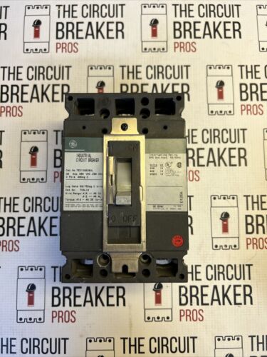 General Electric TED134030WL 3p 30a 480v Circuit Breaker Used 1-yr Warranty