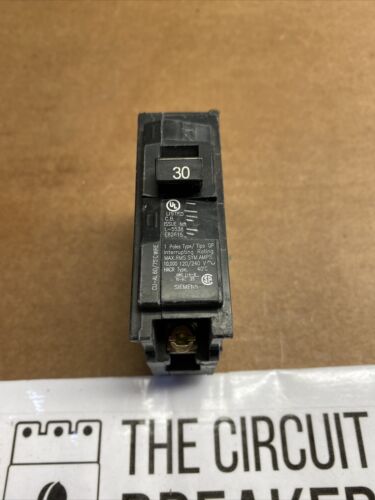 Siemens Q130 30-Amp 1 Pole 120-Volt Circuit Breaker. Large Stock