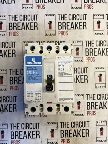 CHALLENGER CFS3150 MOLDED CASE CIRCUIT BREAKER CFS 14k - 150A 3-POLE FD3150