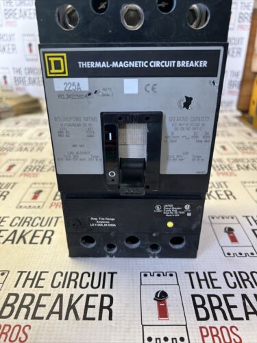 KCL342258041 SQUARE D 225 AMP MOLDED CASE CIRCUIT BREAKER RECONDITIONED 