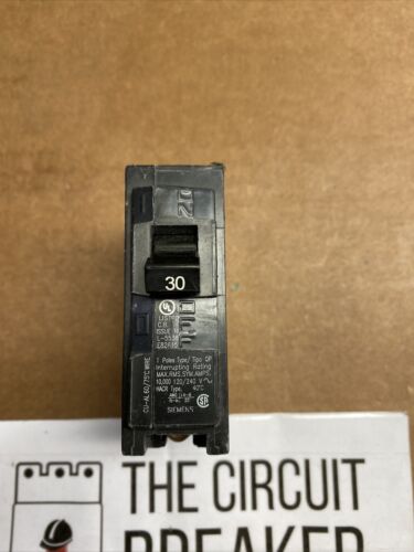 Siemens Q130 30-Amp 1 Pole 120-Volt Circuit Breaker. Large Stock