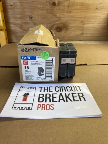 CH215 CUTLER HAMMER 2POLE 15AMP 240V CIRCUIT BREAKER NEW 